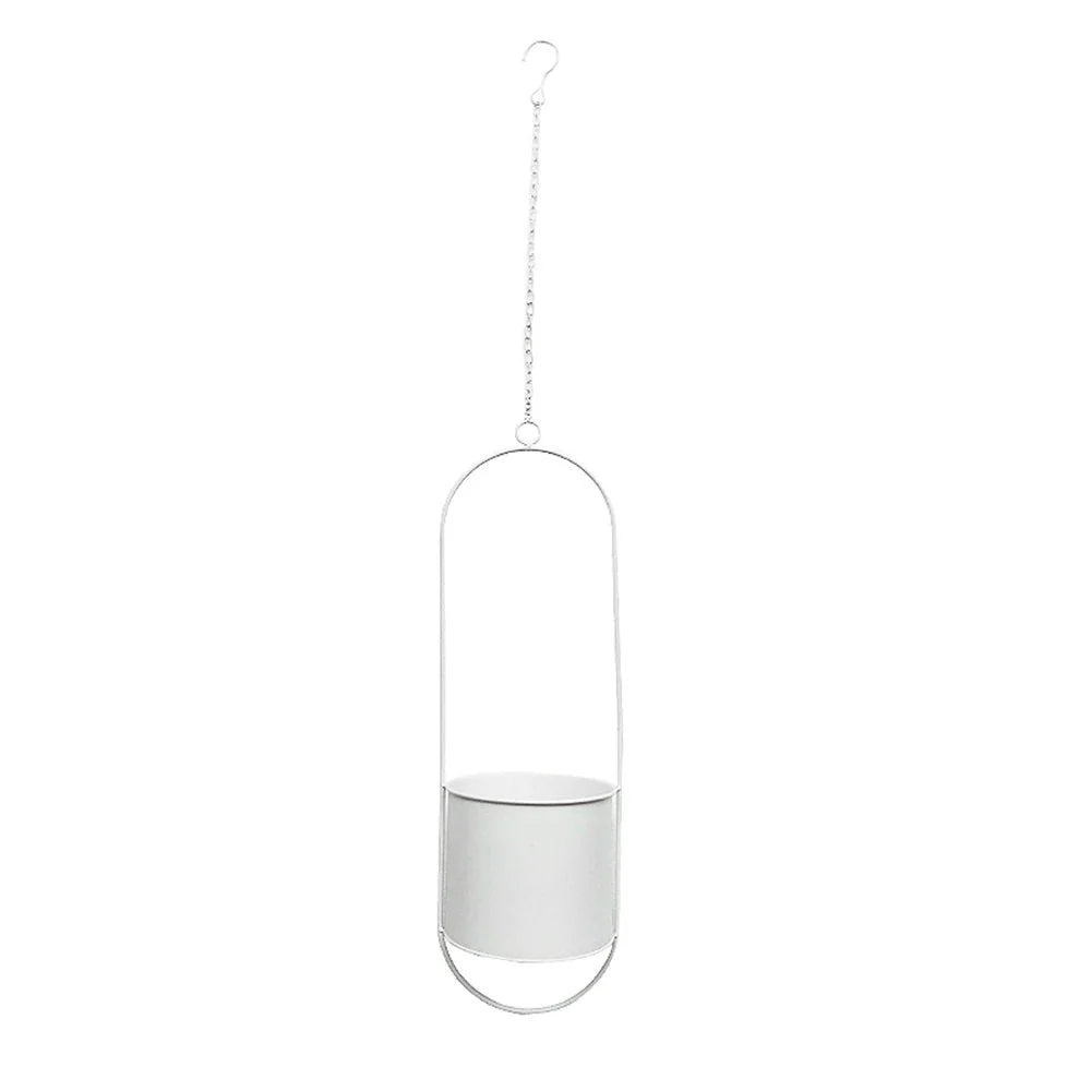 Hanging Planter Metal With Chain Indoor & Outdoor