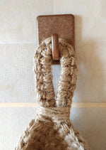 Hanging Storage Basket Natural Jute Handmade Wall-Mounted