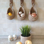 Hanging Storage Basket Natural Jute Wall-Mounted