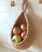 Hanging Storage Basket Natural Jute Wall-Mounted