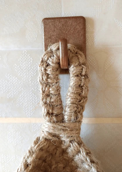 Hanging Storage Basket Natural Jute Wall-Mounted