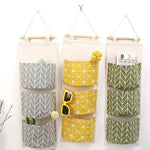 Hanging Storage Organizer Canvas 3-Section Foldable