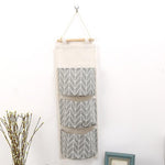 Hanging Storage Organizer Canvas 3-Section Foldable