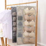 Hanging Underwear Organizer Reversible Multi-Pocket Oxford Fabric