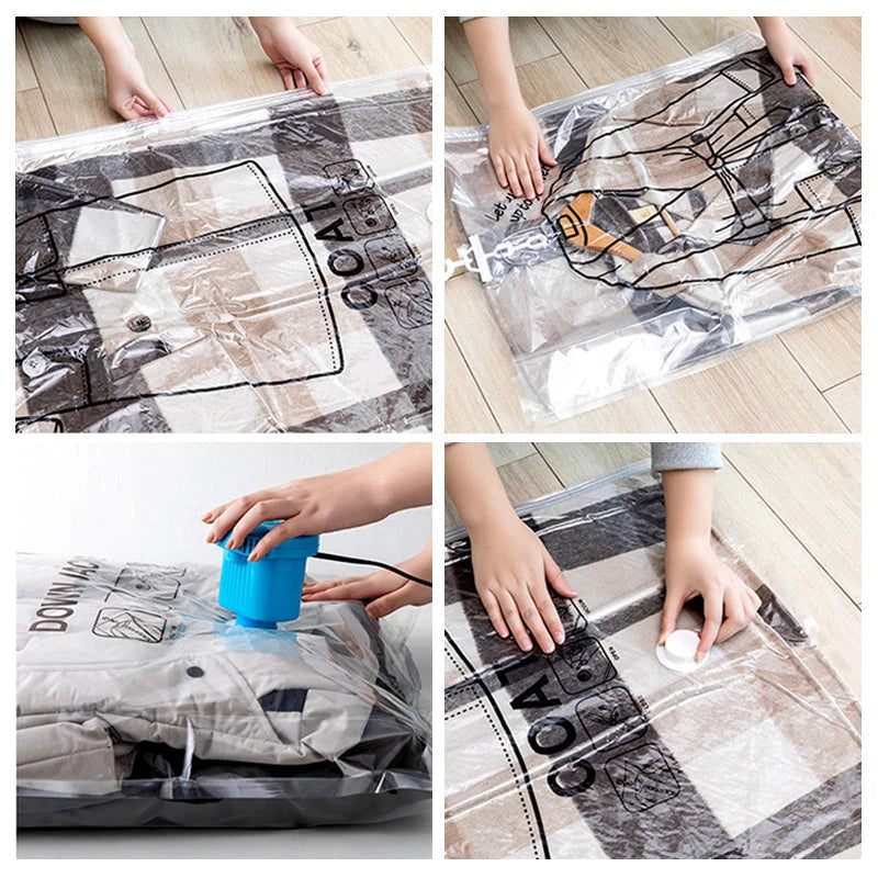 Hanging Vacuum Storage Bags Space-Saving Waterproof & Dustproof