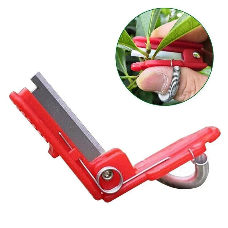 Harvesting Knife Thumb-Mounted Stainless Steel Set of 6