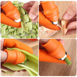 Harvesting Thumb Knife Set Stainless Steel Straight & Curved Blades
