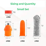 Harvesting Thumb Knife Set Stainless Steel Straight & Curved Blades