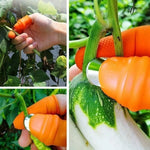 Harvesting Tool Curved Stainless Steel Silicone Finger Sleeve