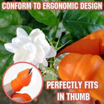 Harvesting Tool Curved Stainless Steel Silicone Finger Sleeve