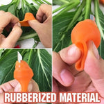 Harvesting Tool Curved Stainless Steel Silicone Finger Sleeve
