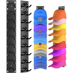 Hat Organizer Wall-Mounted Holds Up to 9 Hats Set of 2