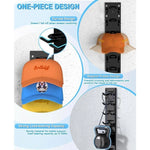 Hat Organizer Wall-Mounted Holds Up to 9 Hats Set of 2