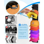 Hat Organizer Wall-Mounted Holds Up to 9 Hats Set of 2