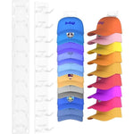 Hat Organizer Wall-Mounted Holds Up to 9 Hats Set of 2
