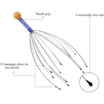 Head Massager Octopus-Style Flexible Prongs