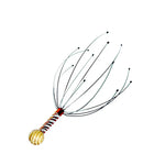 Head Massager Octopus-Style Flexible Prongs