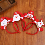 Headband Santa Motif LED Lights Elastic Fit