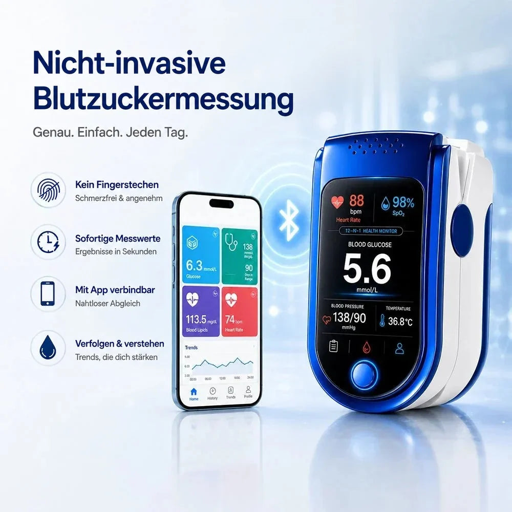 Health Monitor Non-Invasive Clear Display Record Tracking