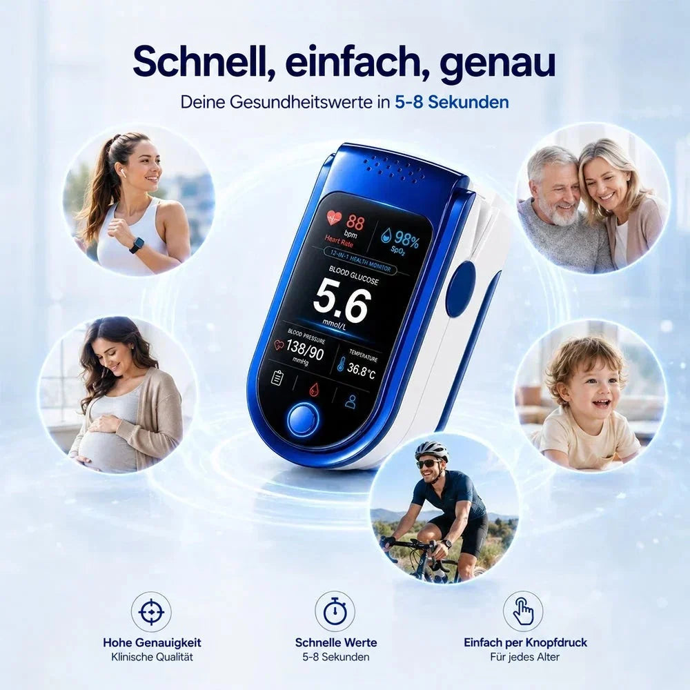 Health Monitor Non-Invasive Clear Display Record Tracking