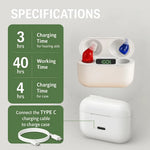 Hearing Aid Discreet In-Ear Rechargeable Clear Sound