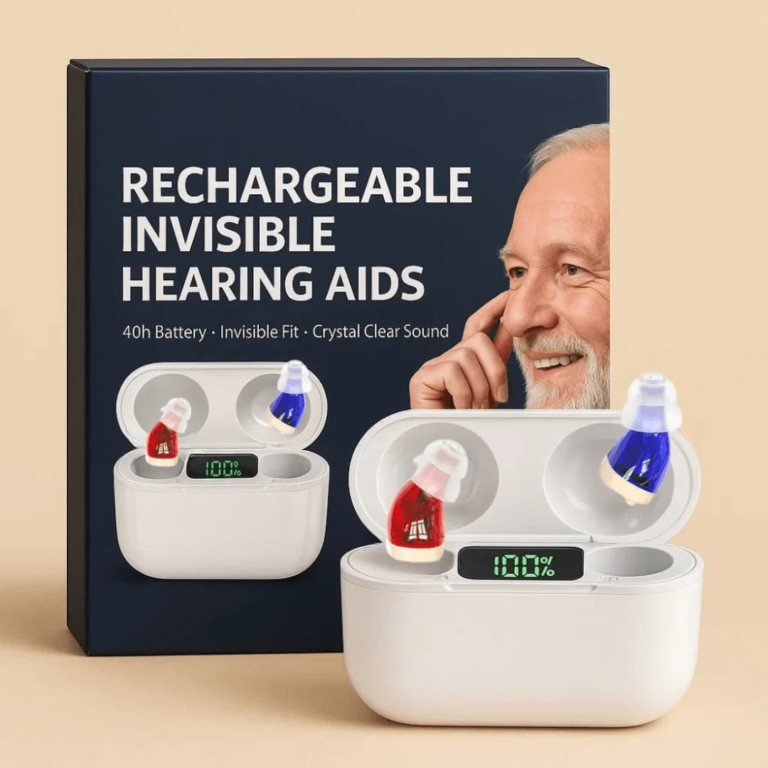 Hearing Aids Discreet In-Ear Rechargeable 3-Day Battery