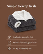 Heated Blanket Robe Adjustable Heat Foot Pocket