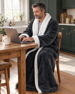 Heated Blanket Robe Adjustable Heat Foot Pocket