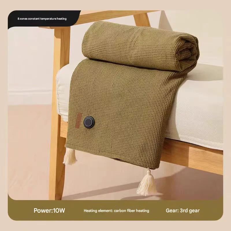 Heated Blanket USB-Powered Fleece 8 Heating Zones