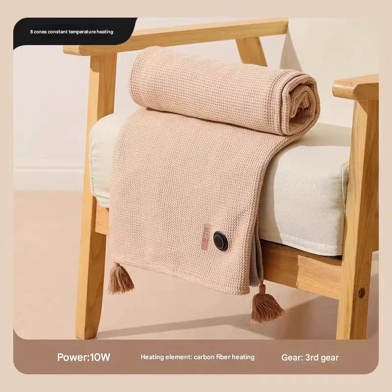 Heated Blanket USB-Powered Fleece 8 Heating Zones