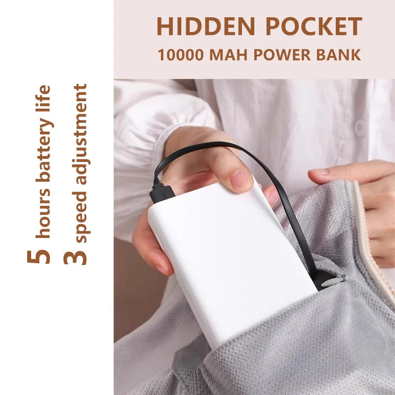 Heated Blanket USB-Powered Fleece 8 Heating Zones