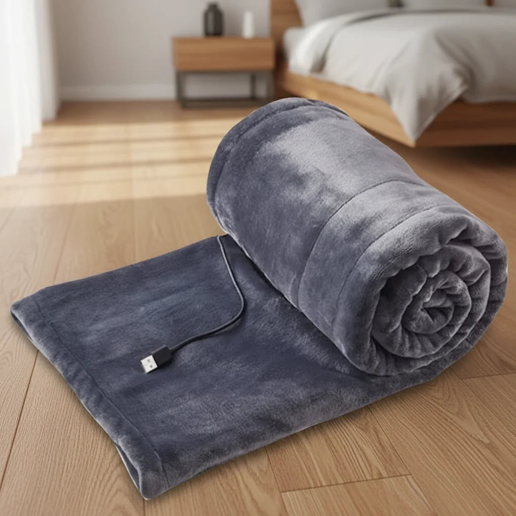 Heated Blanket USB-Powered Three Heat Settings