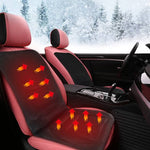 Heated Car Seat Cushion Seat & Back Fast Heating 12V Powered