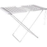 Heated Clothes Drying Rack Foldable Side Wings Aluminum Frame