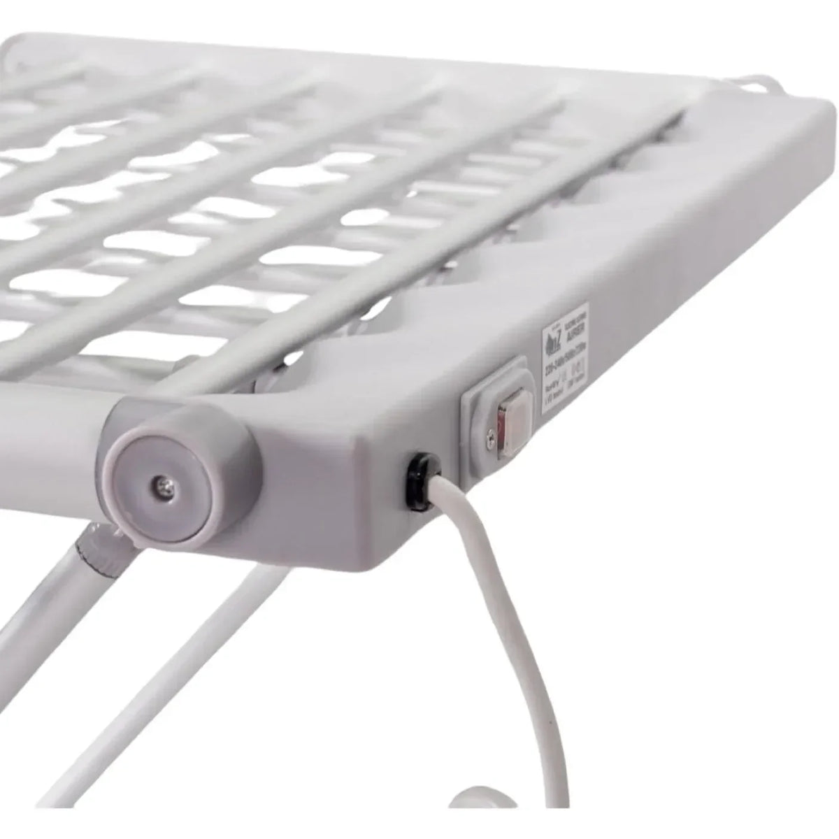 Heated Clothes Drying Rack Foldable Side Wings Aluminum Frame
