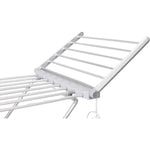 Heated Clothes Drying Rack Foldable Side Wings Aluminum Frame