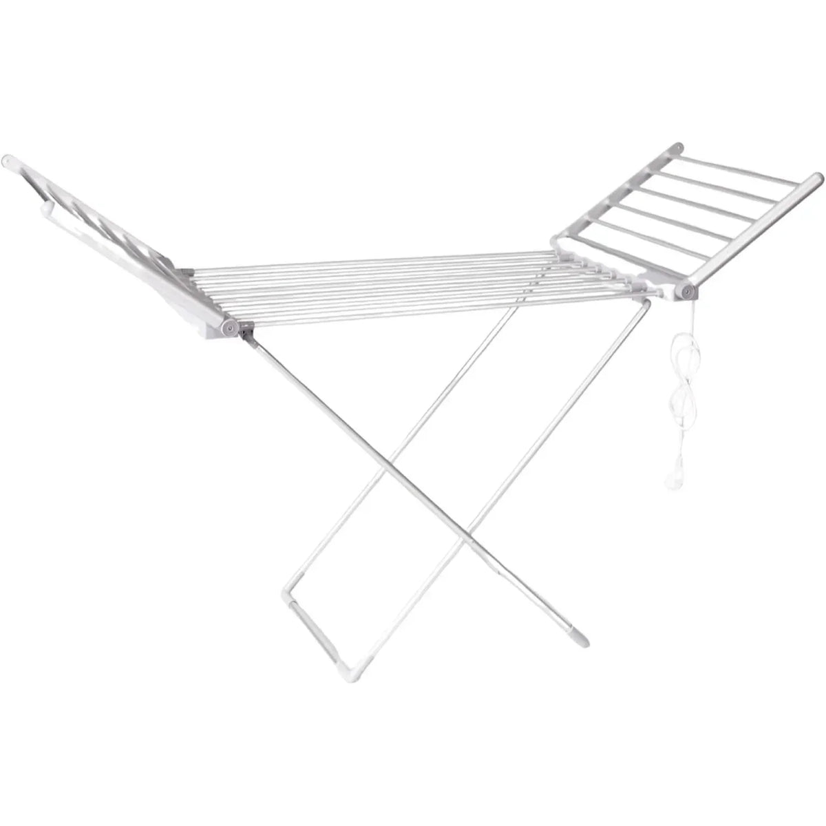 Heated Clothes Drying Rack Foldable Side Wings Aluminum Frame