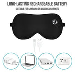 Heated Eye Mask Wireless USB Rechargeable Three Heat Settings
