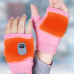 Heated Fingerless Gloves Adjustable Heat Settings Rechargeable
