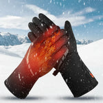 Heated Gloves Rechargeable Waterproof Windproof Touchscreen-Compatible