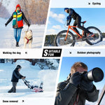 Heated Gloves Rechargeable Waterproof Windproof Touchscreen-Compatible