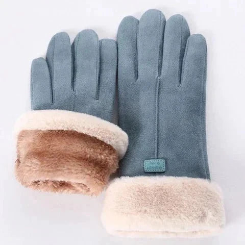 Heated Gloves Three Heat Settings Touchscreen Fingertips Plush Cuffs