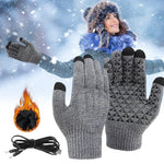 Heated Gloves USB-Powered Touchscreen Anti-Slip Grip