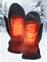 Heated Gloves USB Rechargeable Dual Heating Waterproof & Anti-Slip