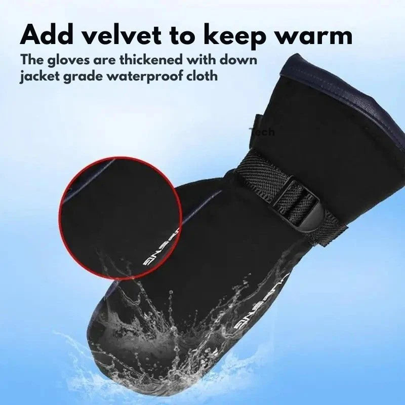 Heated Gloves USB Rechargeable Dual Heating Waterproof & Anti-Slip