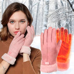Heated Gloves USB Rechargeable Waterproof Touchscreen-Compatible