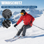 Heated Gloves Waterproof Windproof Touchscreen-Compatible