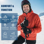 Heated Gloves Waterproof Windproof Touchscreen-Compatible