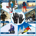Heated Gloves Waterproof Windproof Touchscreen-Compatible
