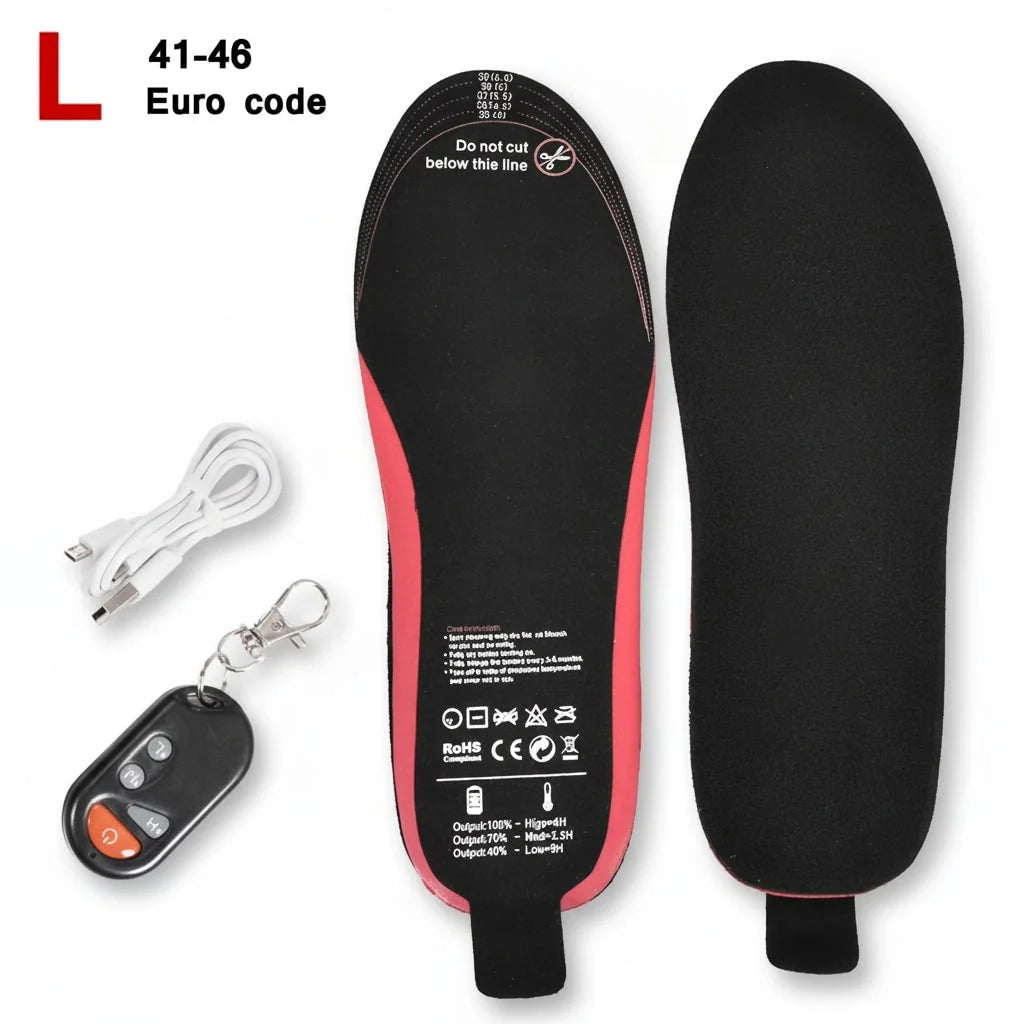 Heated Insoles Wireless Temperature Control Rechargeable USB-C Arch Support